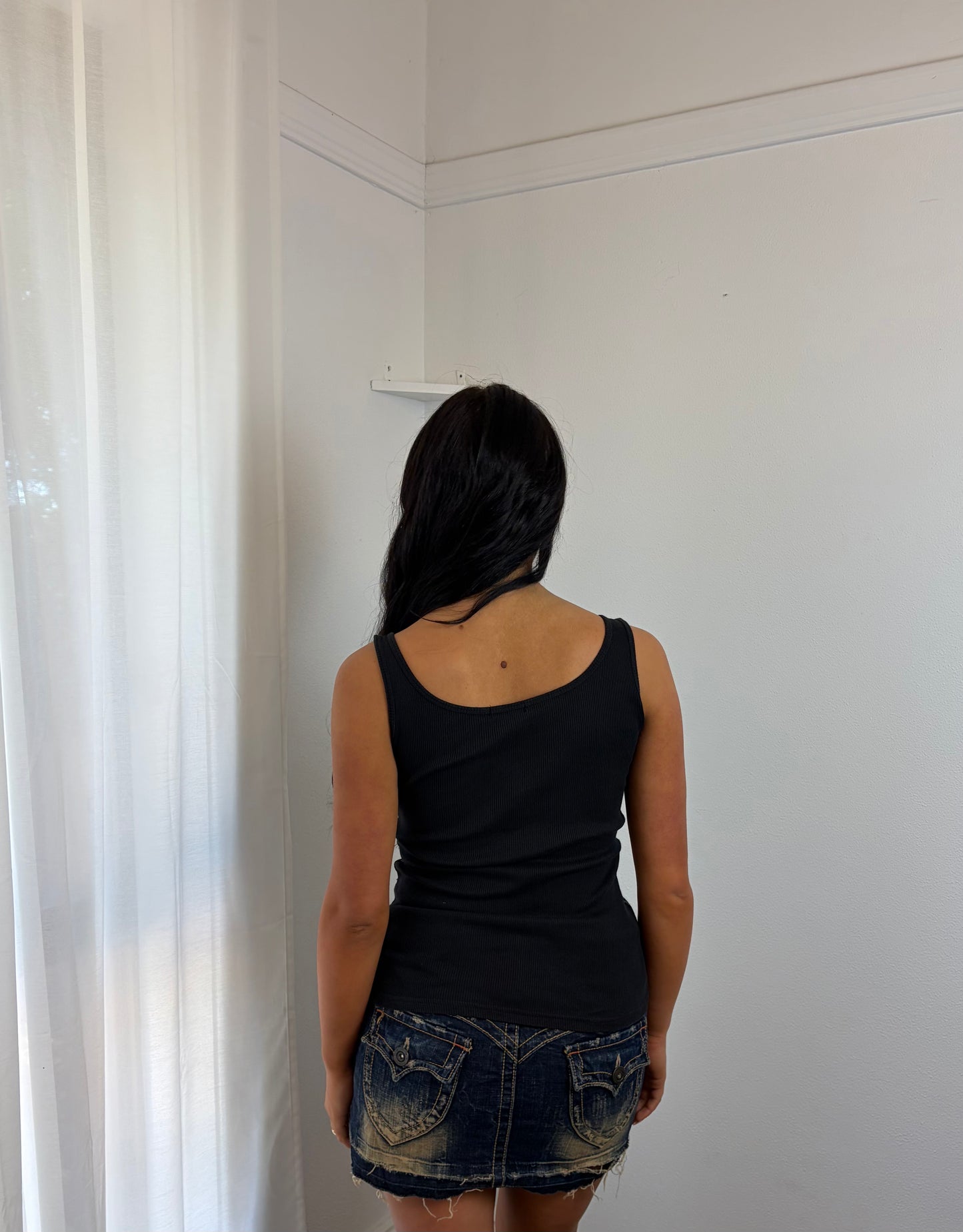 Chic Black Sequin Top