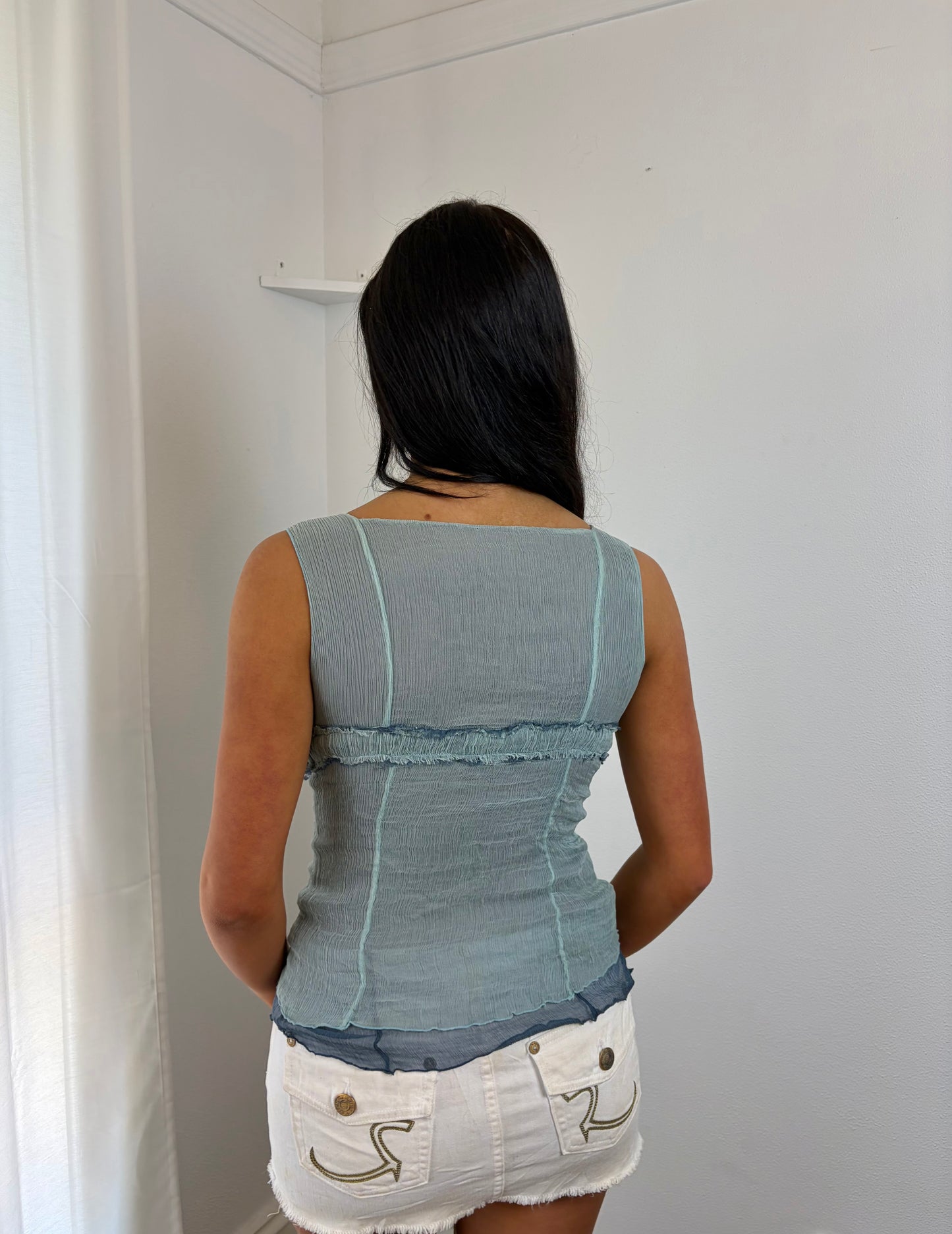 Sheer Blue Tank