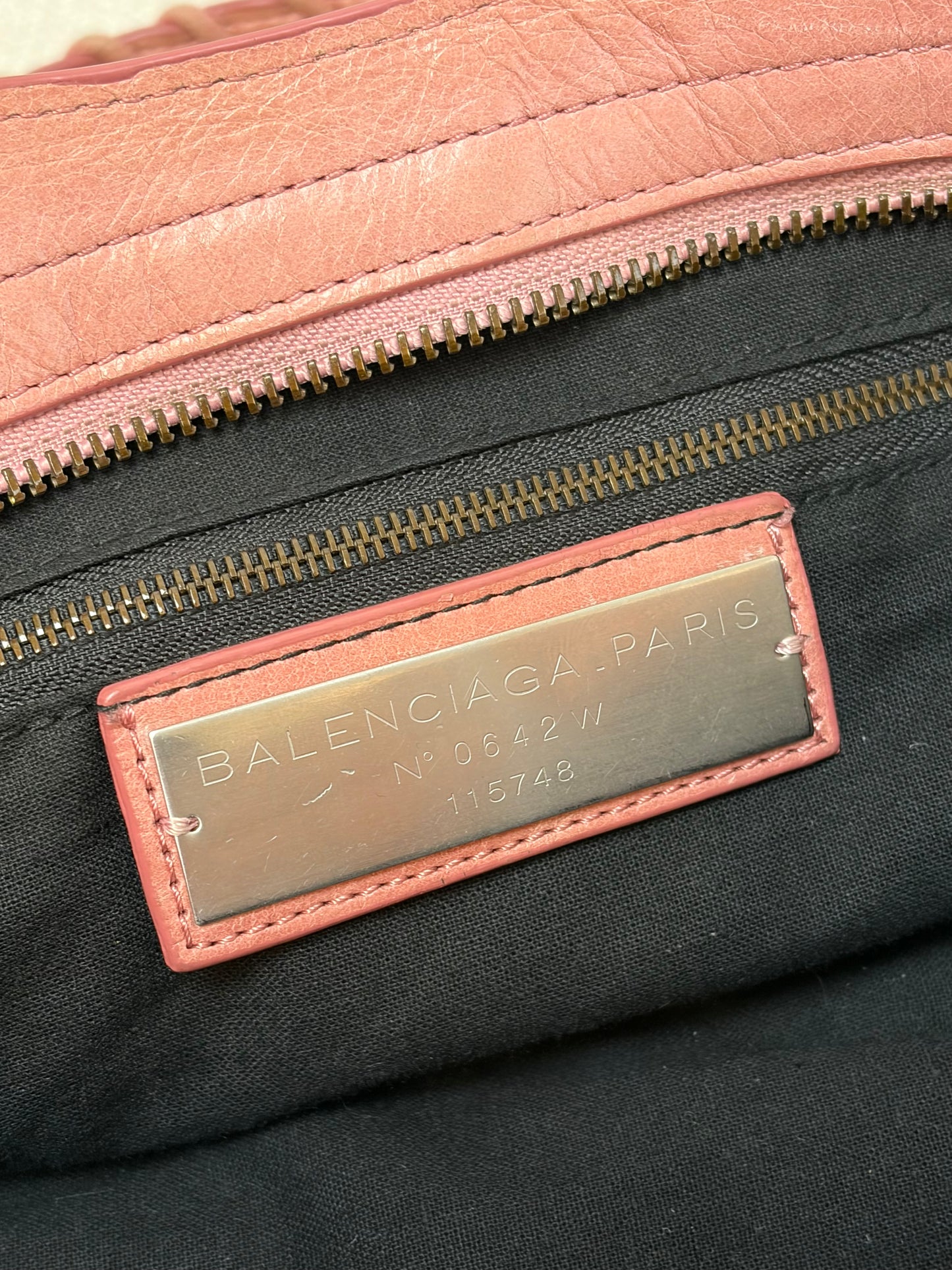 Balenciaga Inspired Rosewood City Bag