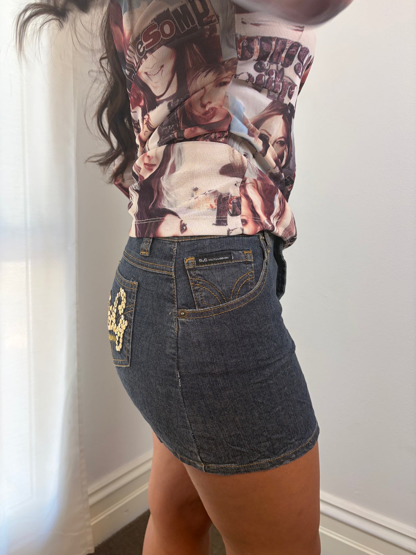 Dolce & Gabbana Denim Mini Skirt