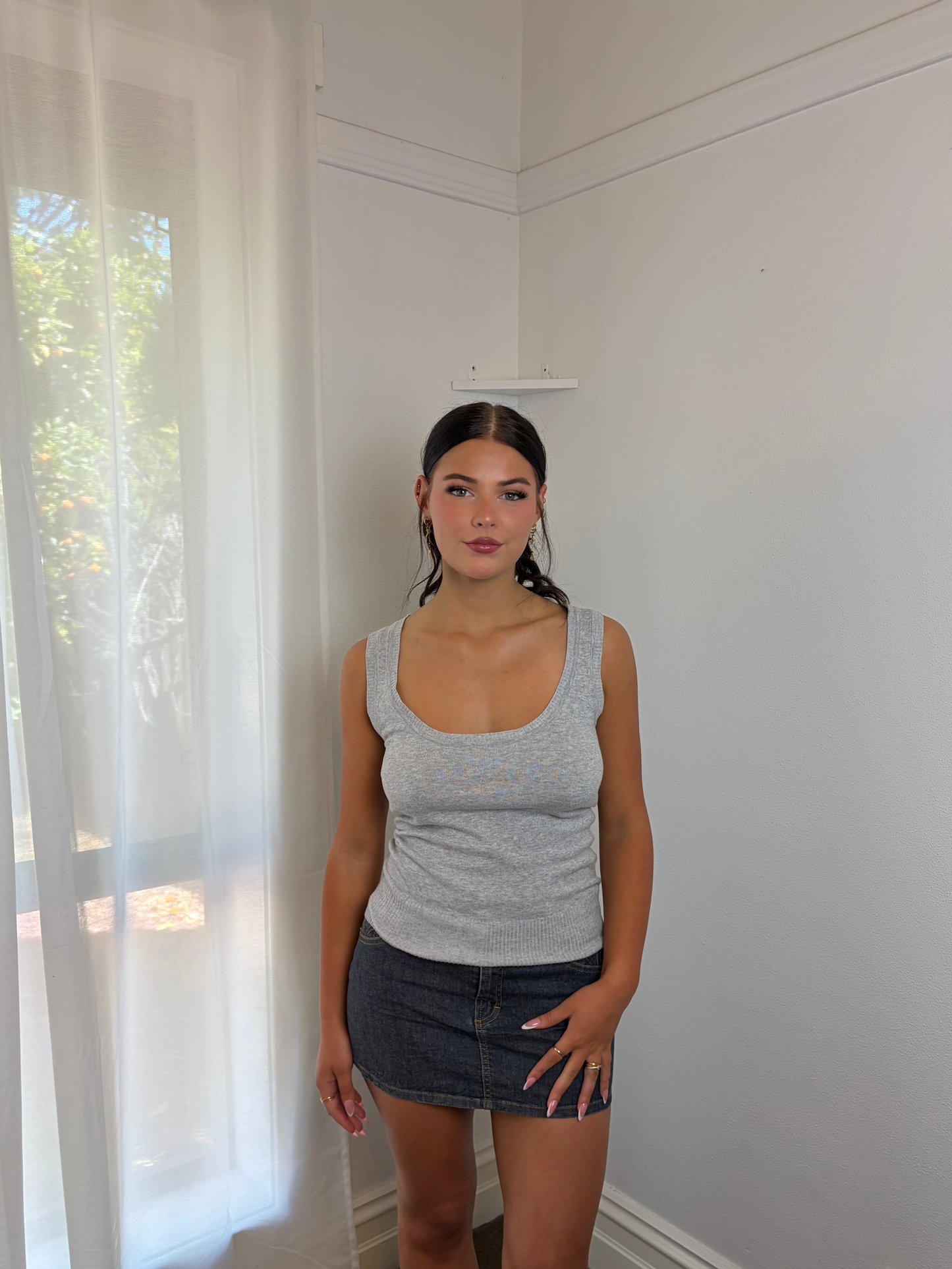 Miss Shop Grey Tank Top