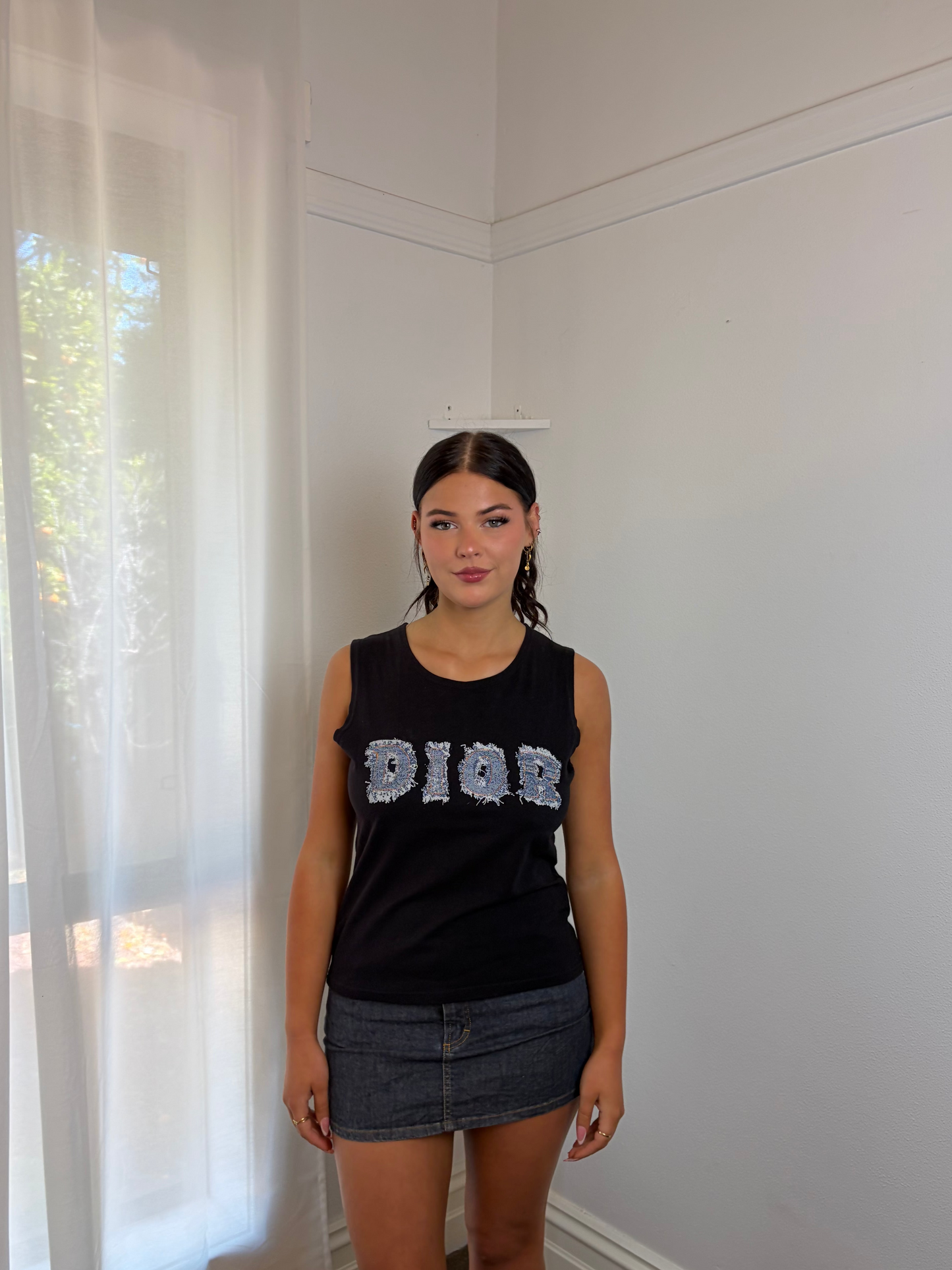 Vintage DIOR - Black and Navy Dior Denim Logo