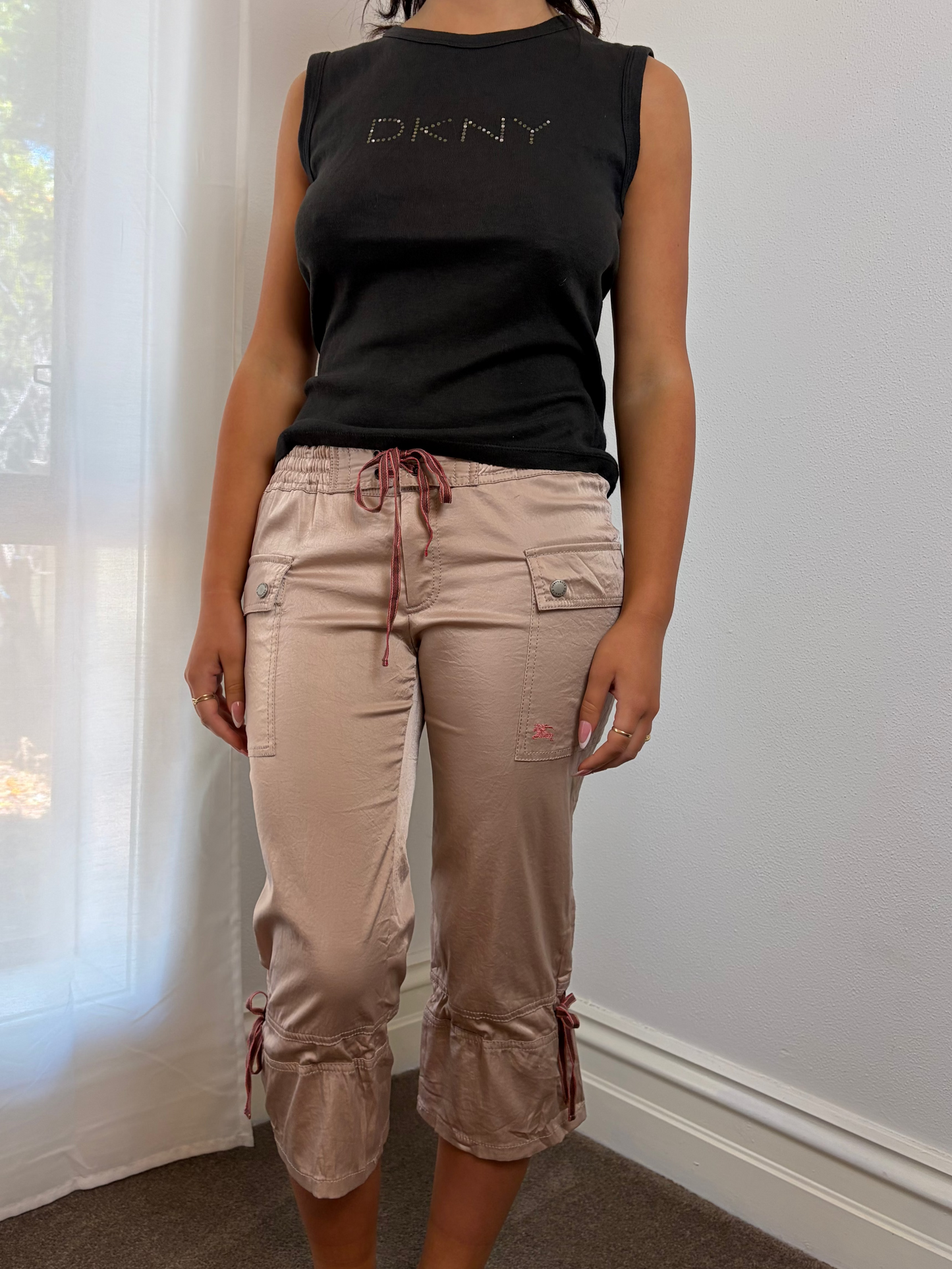 Vintage BURBERRY Silk Capris