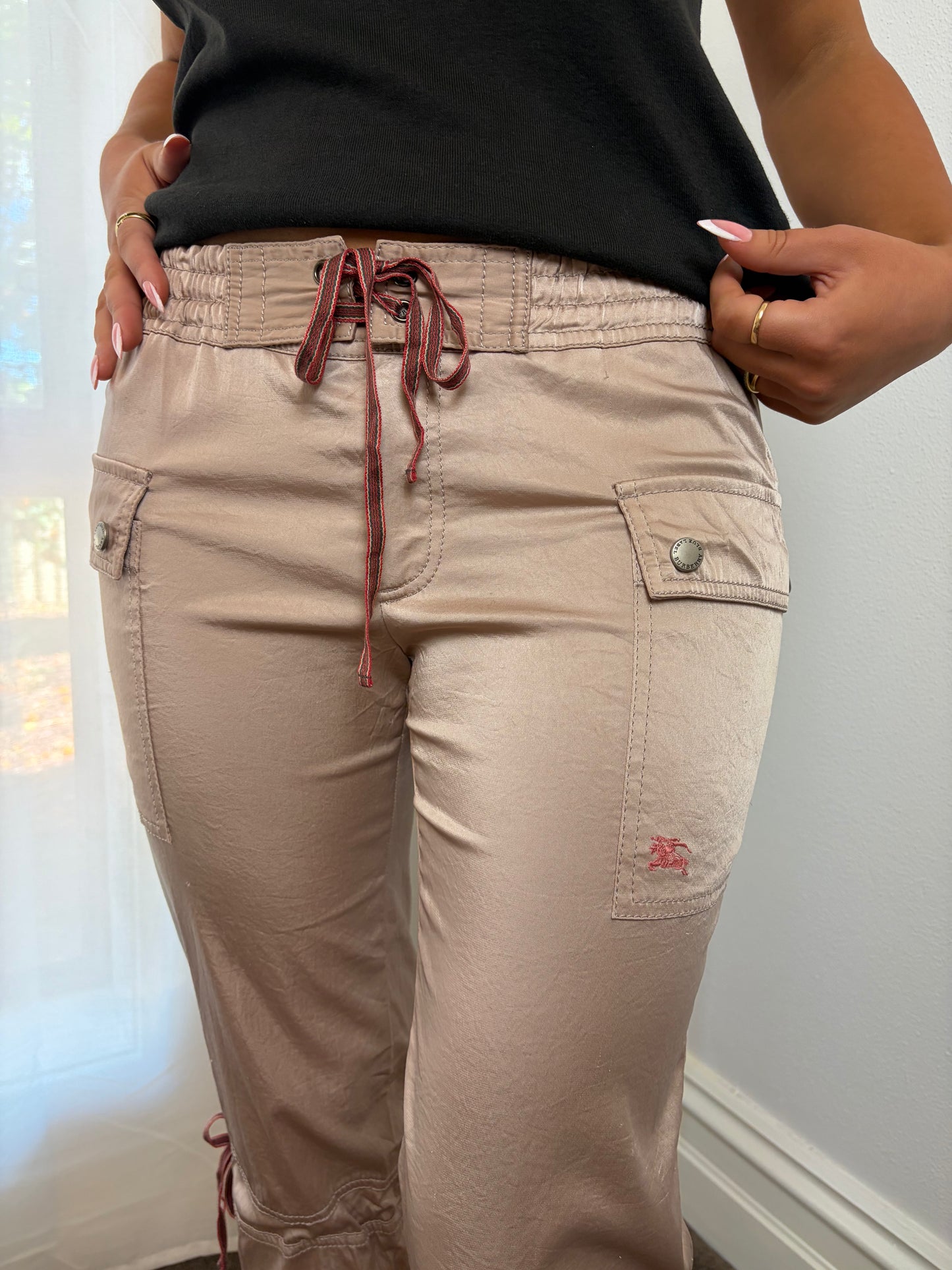 Vintage BURBERRY Silk Capris