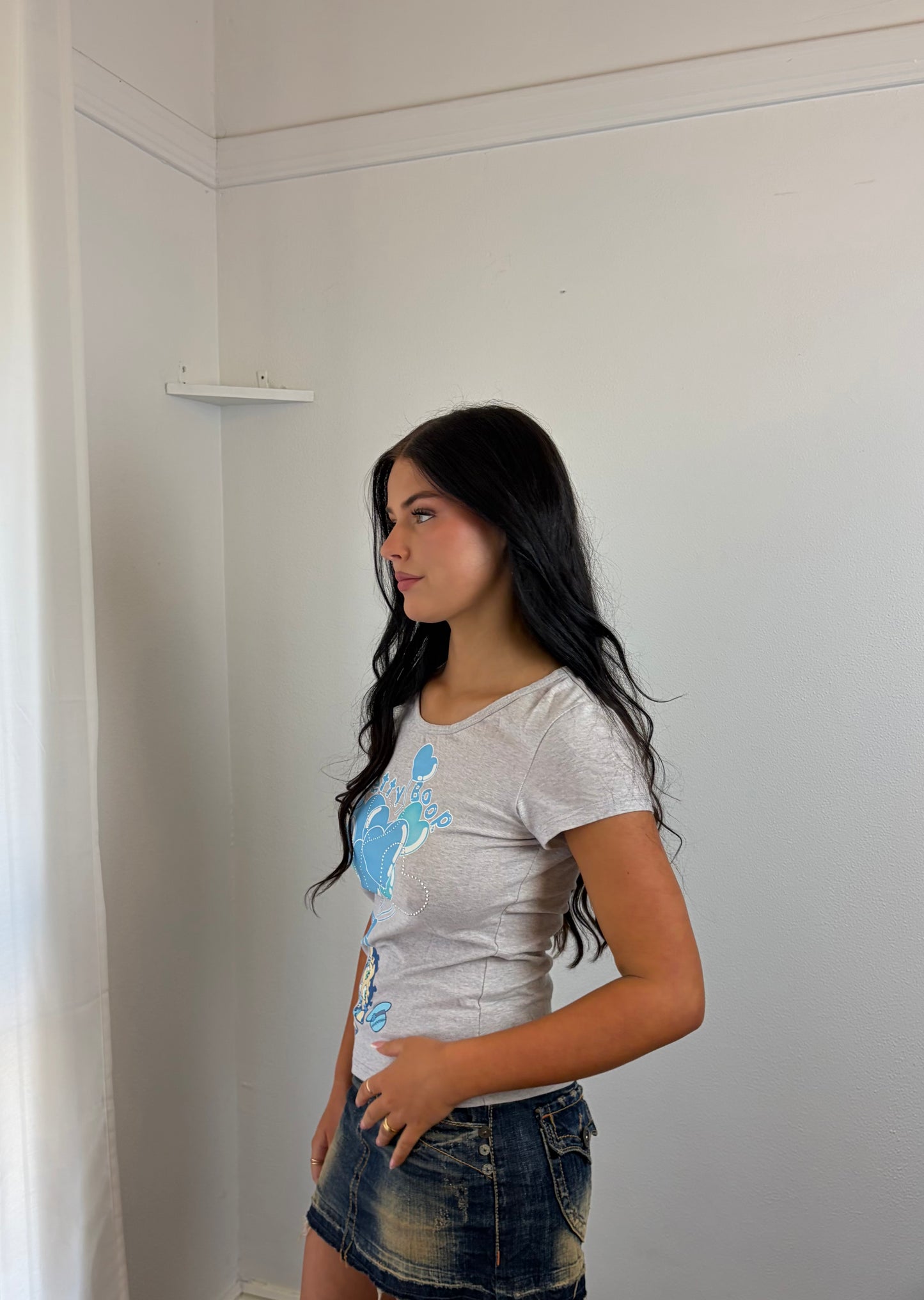 Betty Boop Blue Heart Tee