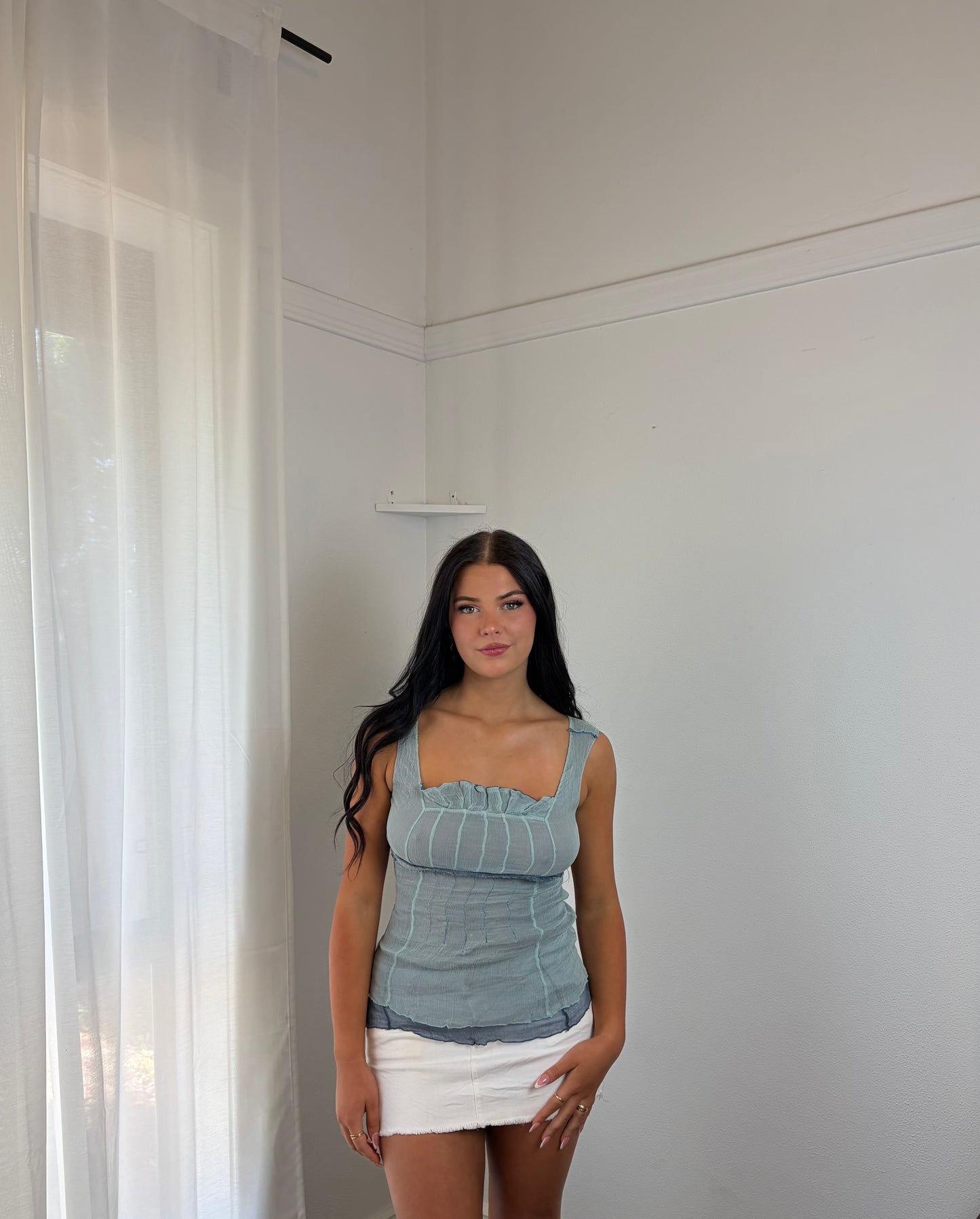 Sheer Blue Tank