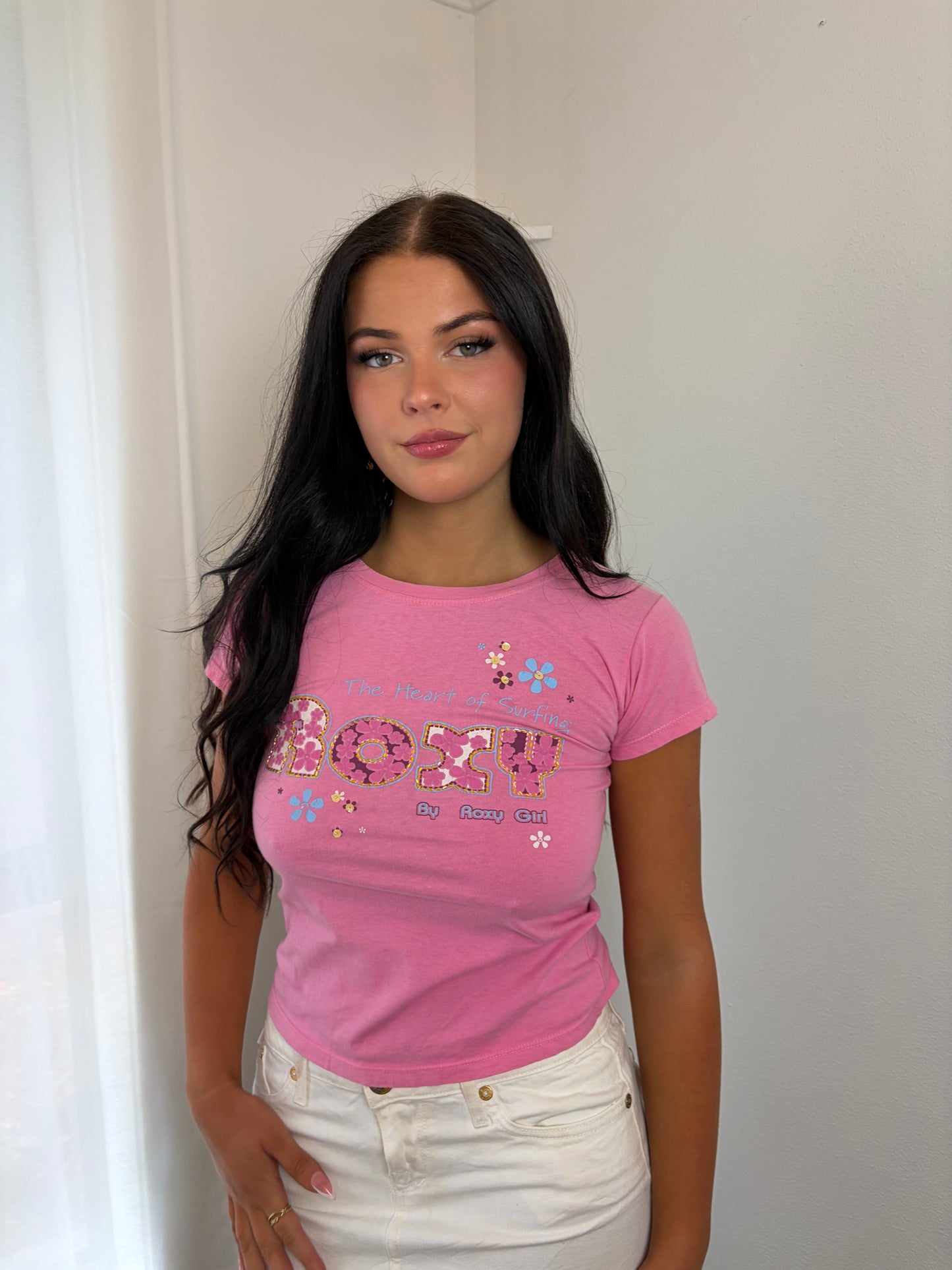 Roxy Pink Baby Tee