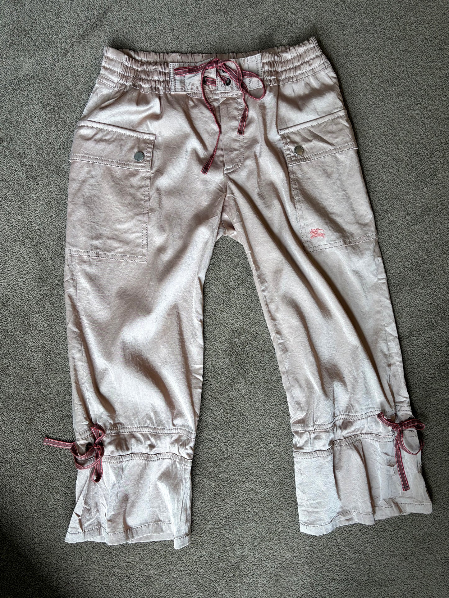 Vintage BURBERRY Silk Capris
