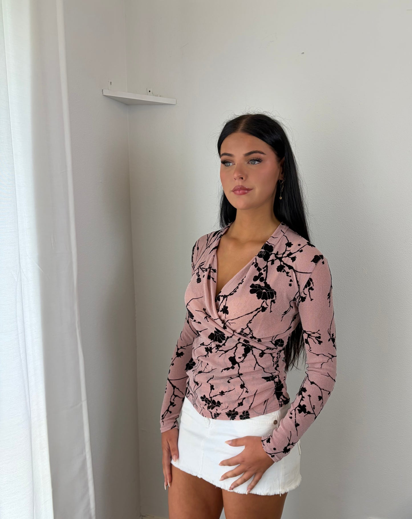 Sheer Floral Long Sleeve