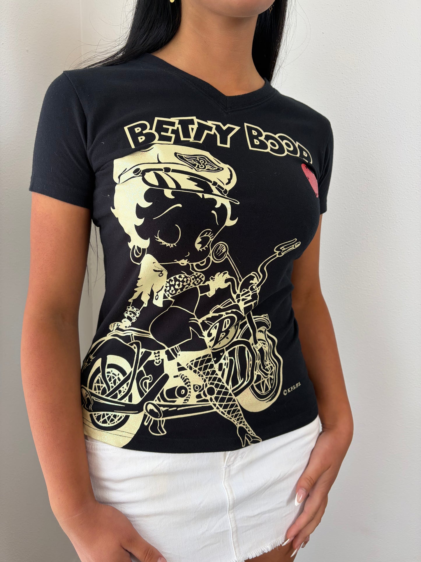 Betty Boop Black Baby Tee