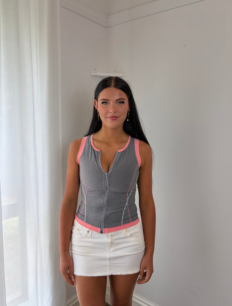 Aura Grey Sport Tank