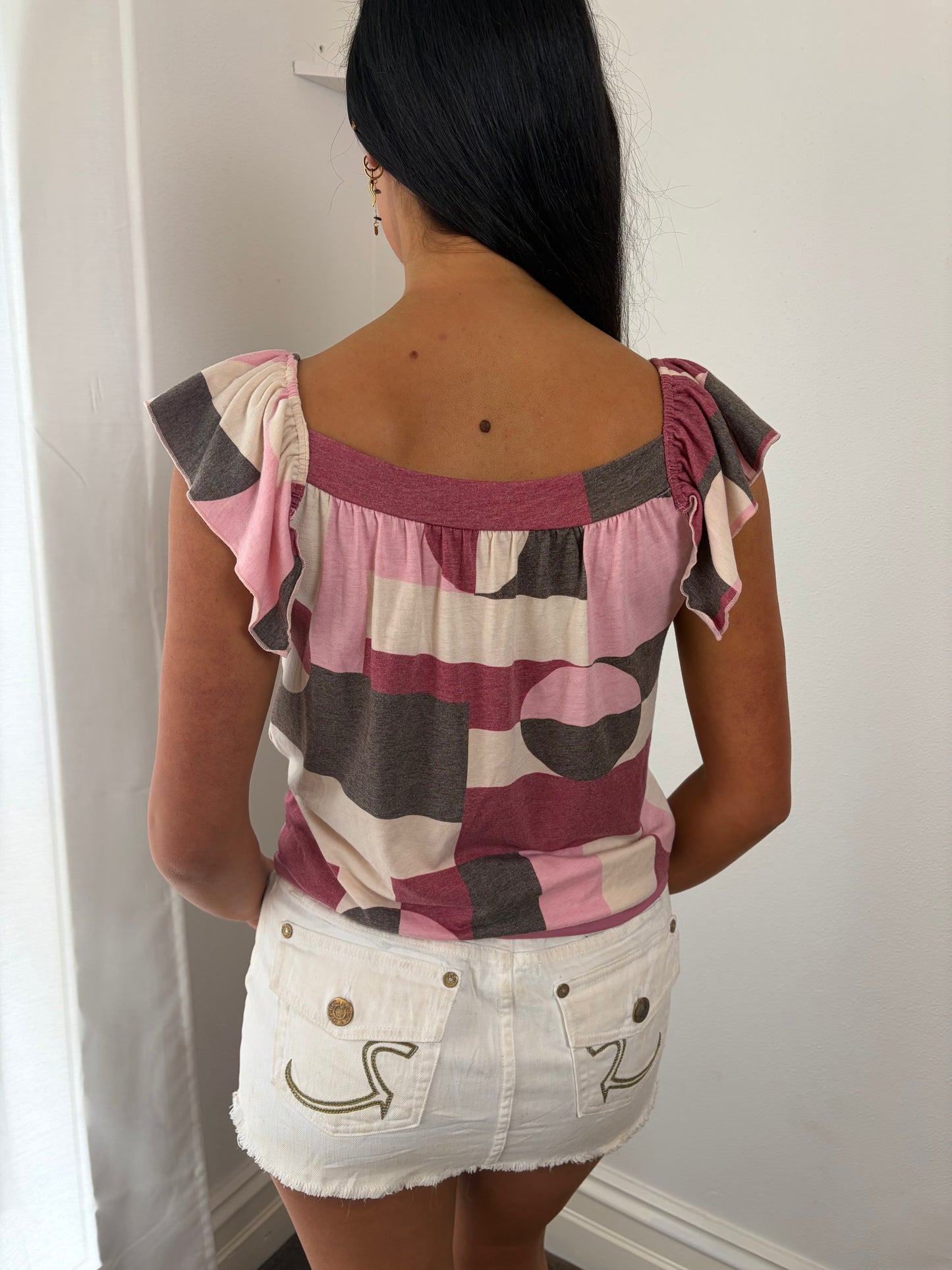 Retro Drift Tie-Front Top