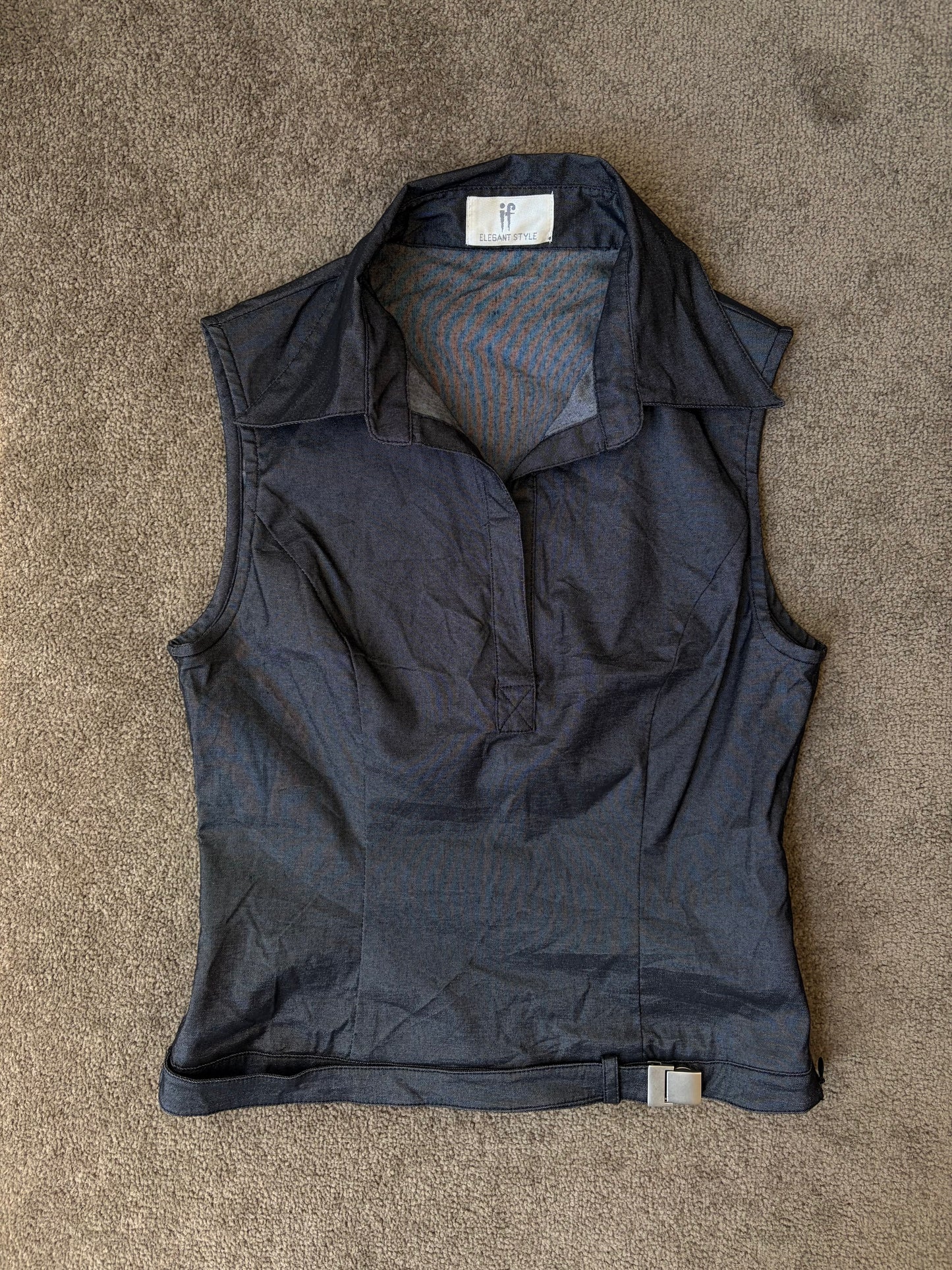 Denim Rebel Buckle Tank