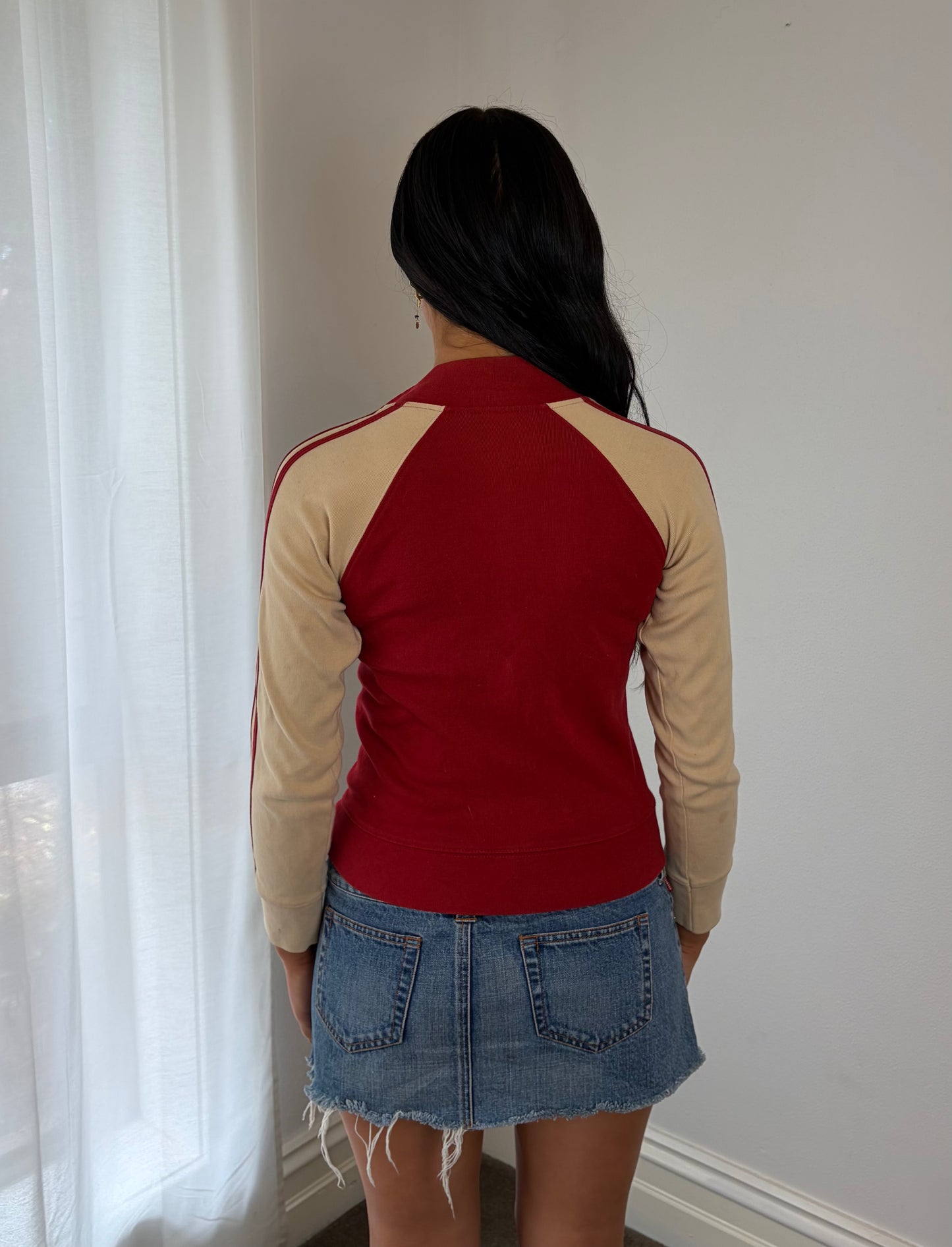 Vintage Diesel Red Zip-Up Track Jacket