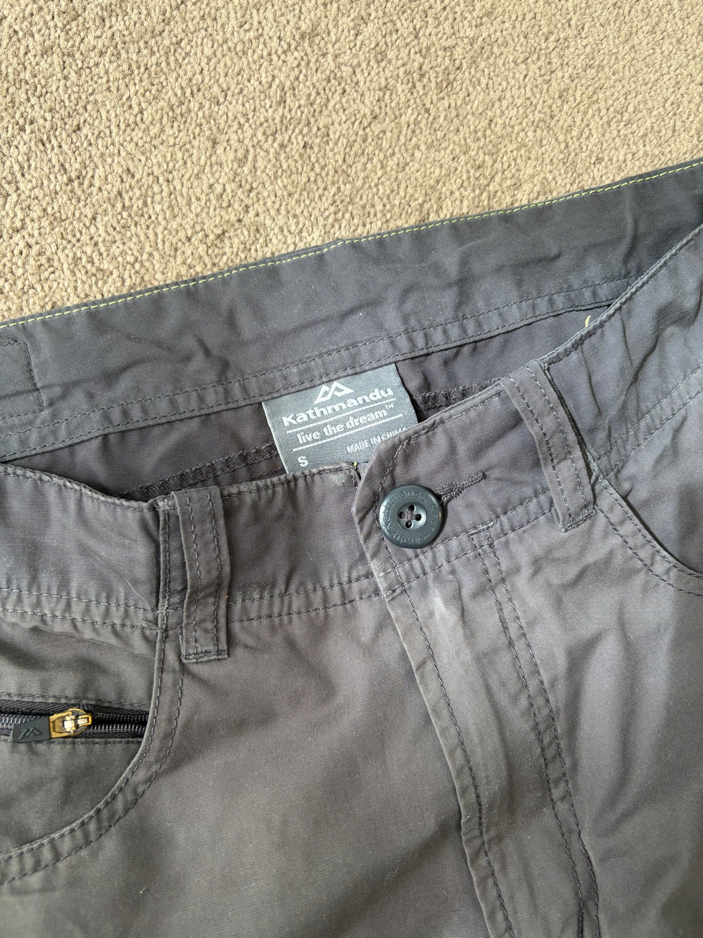 Kathmandu Charcoal Utility Cargo Shorts