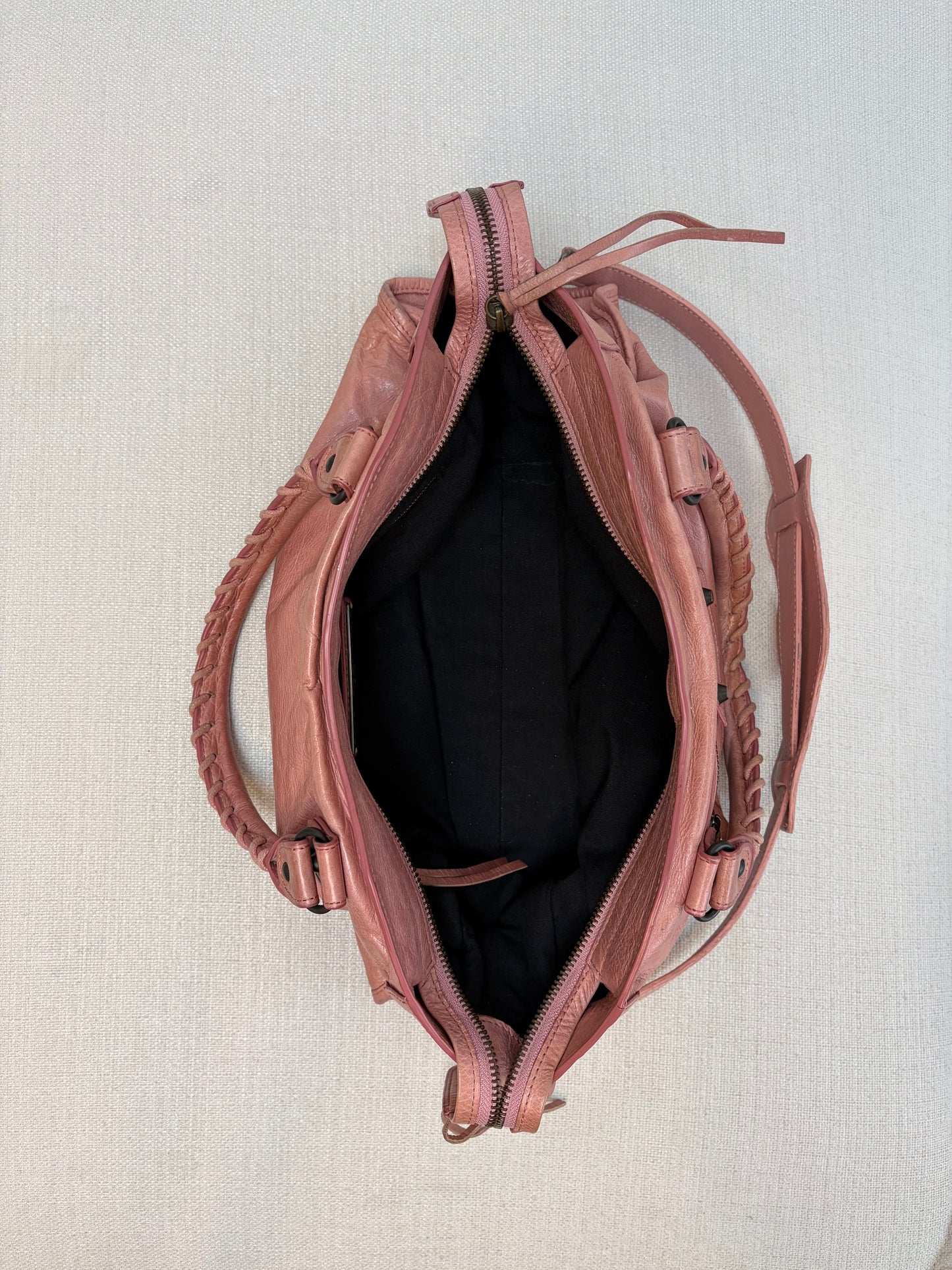 Balenciaga Inspired Rosewood City Bag