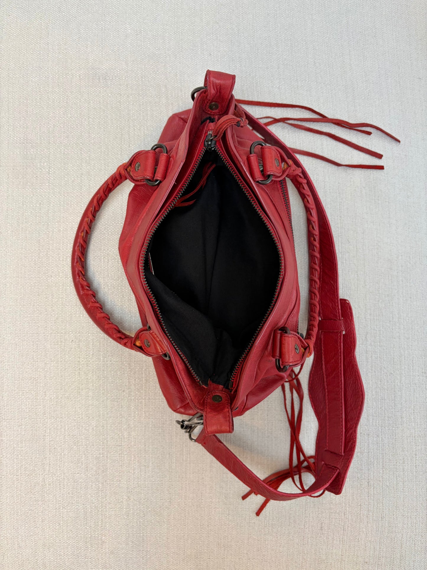 Balenciaga Inspired Rouge Moto Bag