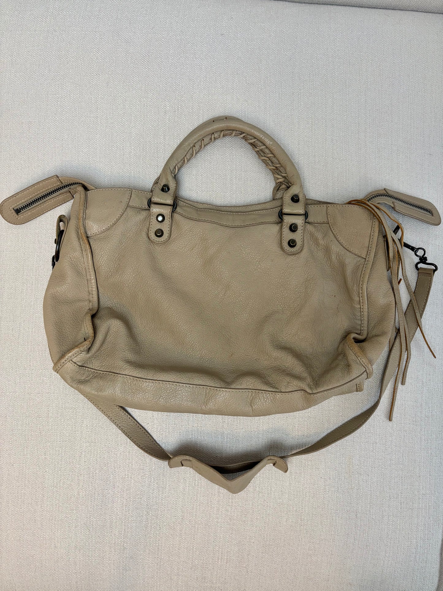 Balenciaga Inspired Nude City Carry