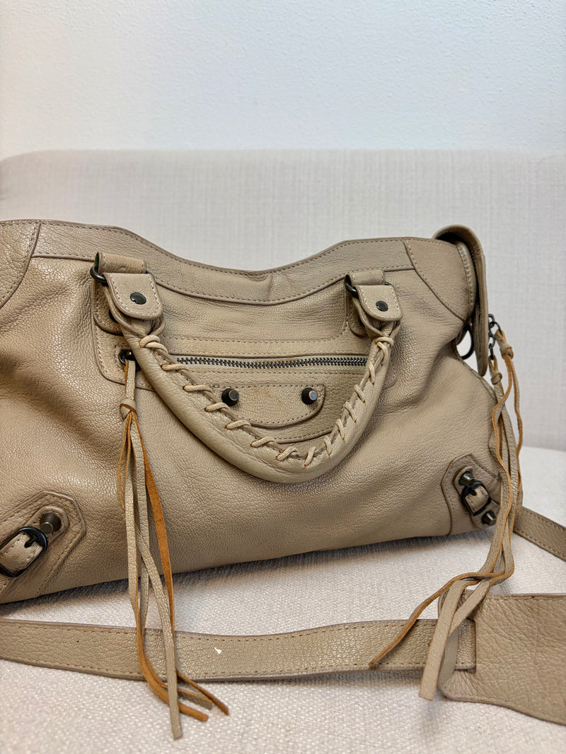 Balenciaga Inspired Nude City Carry