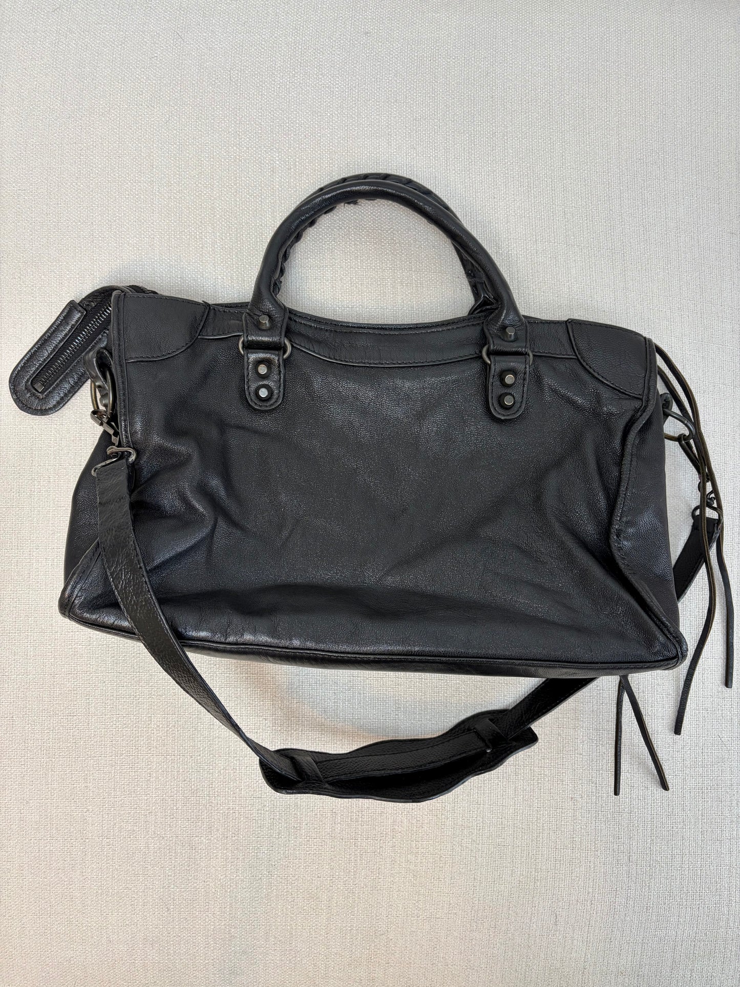 Balenciaga Inspired Noir City Carry