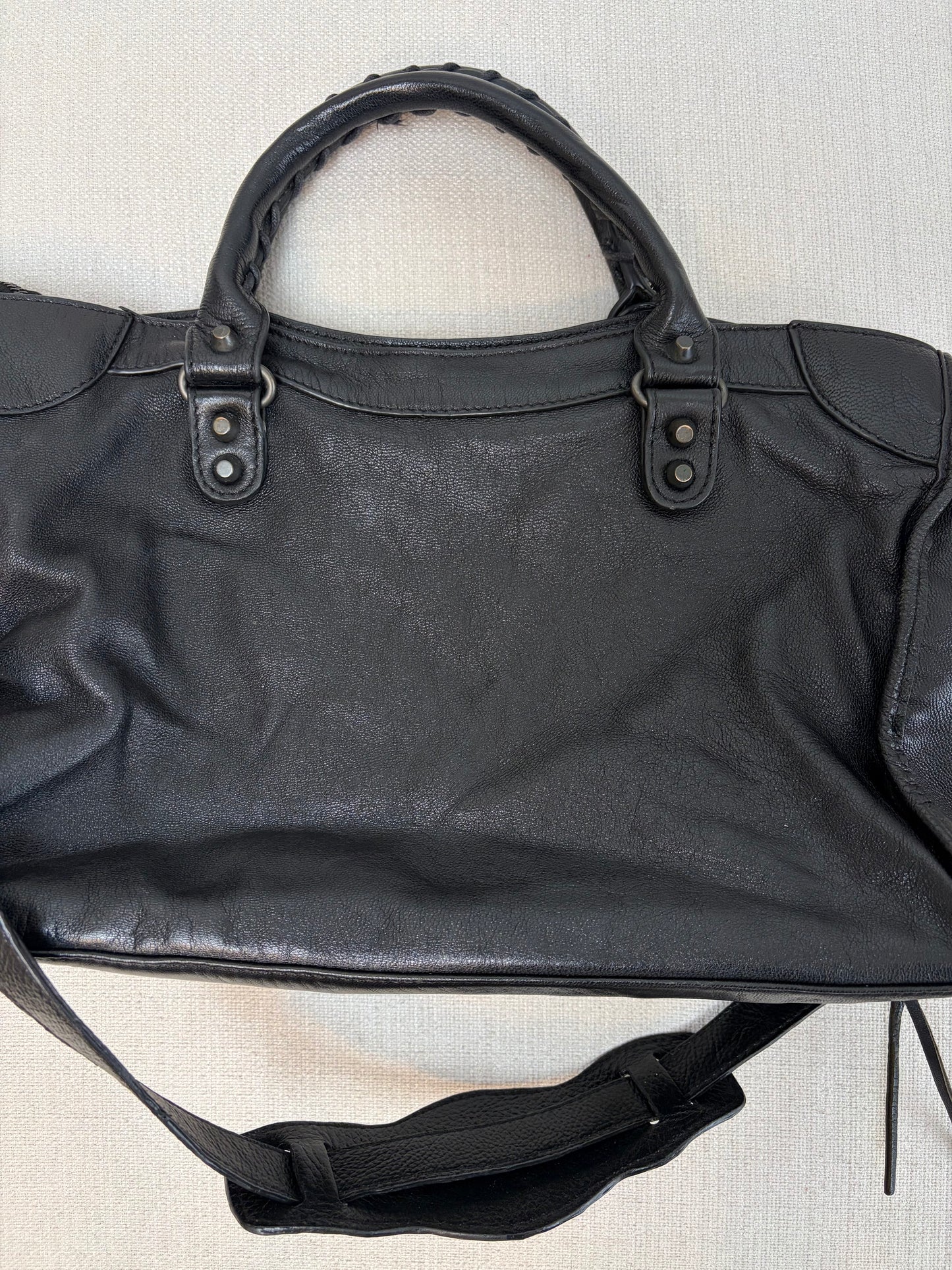 Balenciaga Inspired Noir City Carry